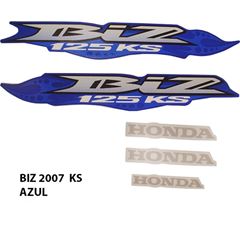 ADESIVO BIZ 125 KS 2007 AZUL
