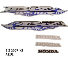 ADESIVO BIZ 125 KS 2007 PRATA