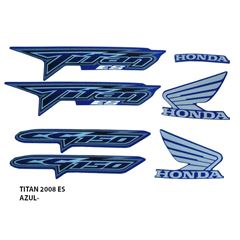 ADESIVO TITAN 150 ES 2008 AZUL