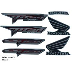 ADESIVO TITAN 150 KS 2008 PRATA