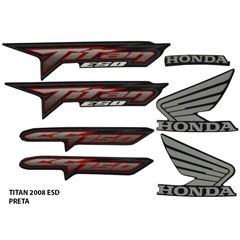 ADESIVO TITAN 150 ESD 2008 PRETO