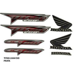 ADESIVO TITAN 150 ESD 2008 PRATA