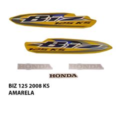 ADESIVO BIZ 125 KS 2008 AMARELO