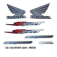 ADESIVO TITAN 150 SPORT 2005 VERMELHO