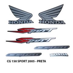 ADESIVO TITAN 150 SPORT 2005 PRETO