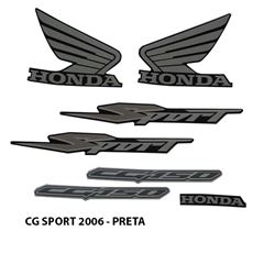 ADESIVO TITAN 150 SPORT 2006 PRETO