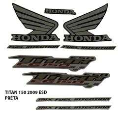 ADESIVO TITAN 150 ESD 2009 PRETO