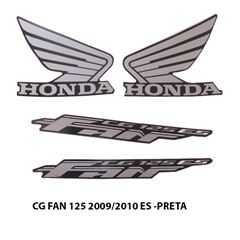 ADESIVO FAN 125 ES 2009 2010 PRETO