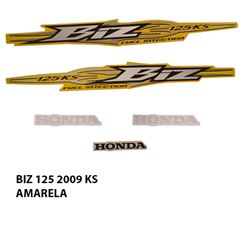 ADESIVO BIZ 100 KS 2009 AMARELO
