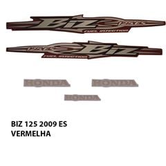 ADESIVO BIZ 125 ES 2009 VERMELHO