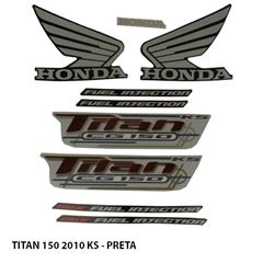 ADESIVO TITAN 150 KS 2010 PRETO