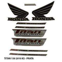 ADESIVO TITAN 150 KS 2010 PRATA