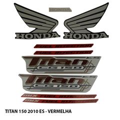 ADESIVO TITAN 150 ES 2010 VERMELHO