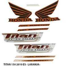 ADESIVO TITAN 150 ES 2010 LARANJA