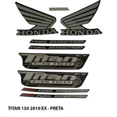 ADESIVO TITAN 150 EX 2010 PRETO