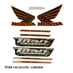 ADESIVO TITAN 150 EX 2010 LARANJA