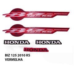 ADESIVO BIZ 125 KS 2010 VERMELHO