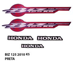 ADESIVO BIZ 125 KS 2010 PRETO