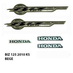 ADESIVO BIZ 125 KS  2010 BEGE