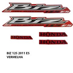 ADESIVO BIZ 125 ES MIX 2011 VERMELHO