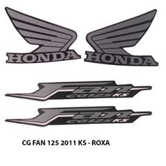 ADESIVO FAN 125 KS 2011 ROXO