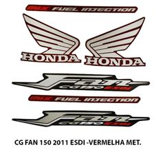 ADESIVO FAN 150 ESDI 2011 VERMELHO