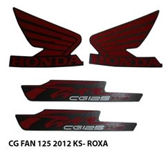 ADESIVO FAN 125 KS 2012 ROXO