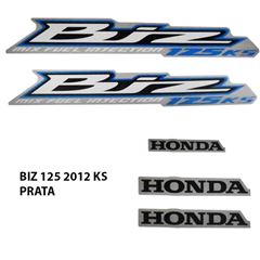 ADESIVO BIZ 125 KS 2012 PRATA