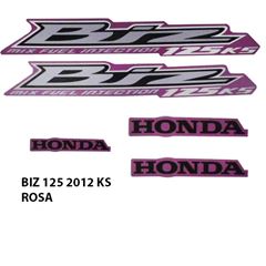 ADESIVO BIZ 125 KS 2012 ROSA