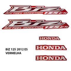 ADESIVO BIZ 125 ES 2012 VERMELHO