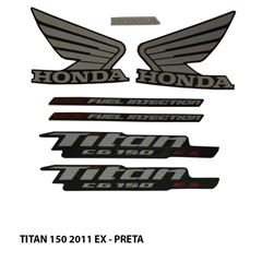 ADESIVO TITAN 150 EX 2011 PRETO