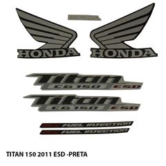 ADESIVO TITAN 150 ESD 2011 PRETO