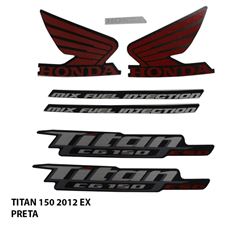 ADESIVO TITAN 150 EX 2012 PRETO