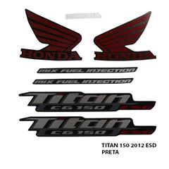 ADESIVO TITAN 150 ESD 2012 PRETO