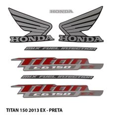 ADESIVO TITAN 150 EX 2013 PRETO