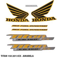 ADESIVO TITAN 150 EX 2013 AMARELO