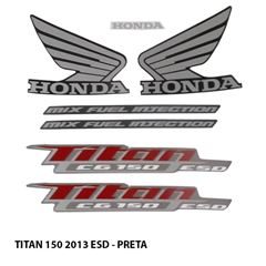 ADESIVO TITAN 150 ESD 2013 PRETO