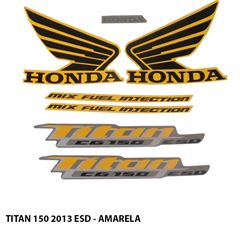 ADESIVO TITAN 150 ESD 2013 AMARELO