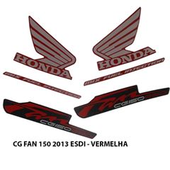 ADESIVO FAN 150 ESDI 2013 VERMELHO