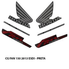 ADESIVO FAN 150 ESDI 2013 PRETO