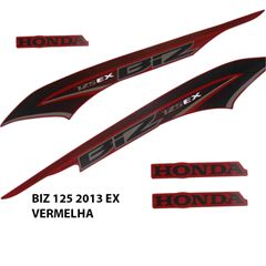 ADESIVO BIZ 125 EX 2013 VERMELHO
