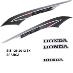ADESIVO BIZ 125 EX 2013 BRANCO