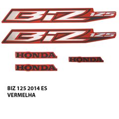ADESIVO BIZ 125 ES 2014 VERMELHO