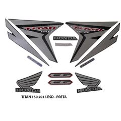 ADESIVO TITAN 150 ESD/EX 2015 PRETO