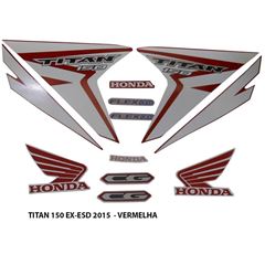 ADESIVO TITAN 150 ESD/EX 2015 VERMELHO