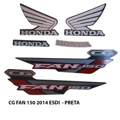 ADESIVO FAN 150 ESDI 2014 PRETO