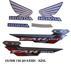 ADESIVO FAN 150 ESDI 2014 AZUL
