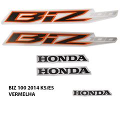 ADESIVO BIZ 100 KS/ES 2014 VERMELHO
