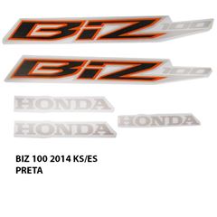 ADESIVO BIZ 100 KS/ES 2014 PRETO