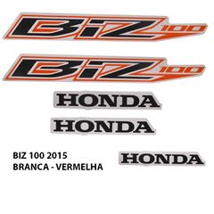 ADESIVO BIZ 100 2015 BRANCO